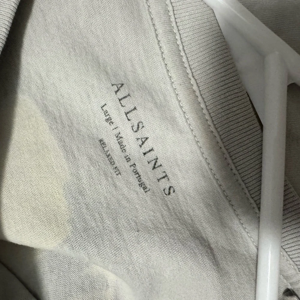 All Saints Light Gray Graphic Tee - Picture 3 of 3